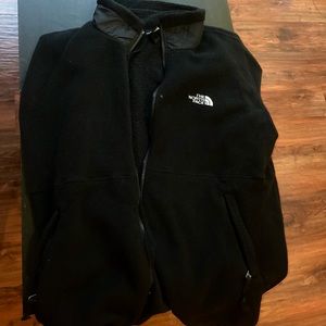 North Face Sleeveless Fleece, Black, XL